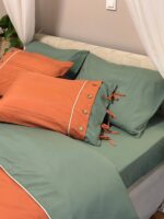 سرویس روتختی دو رنگ مدل نارنج و نعنا (یک نفره و دو نفره) - سوگیمو